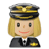 👩🏼‍✈️ woman pilot: medium-light skin tone display on Samsung